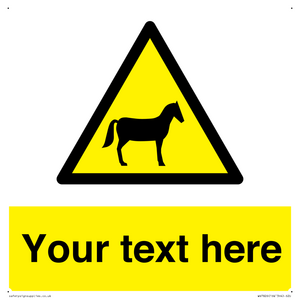 Custom warning horses